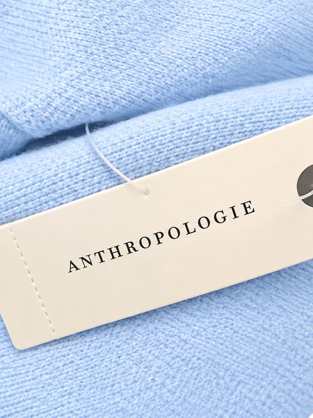 Anthropologie Women’s Light Blue Twist Front Sweater Size L NWT - Picture 3 of 4